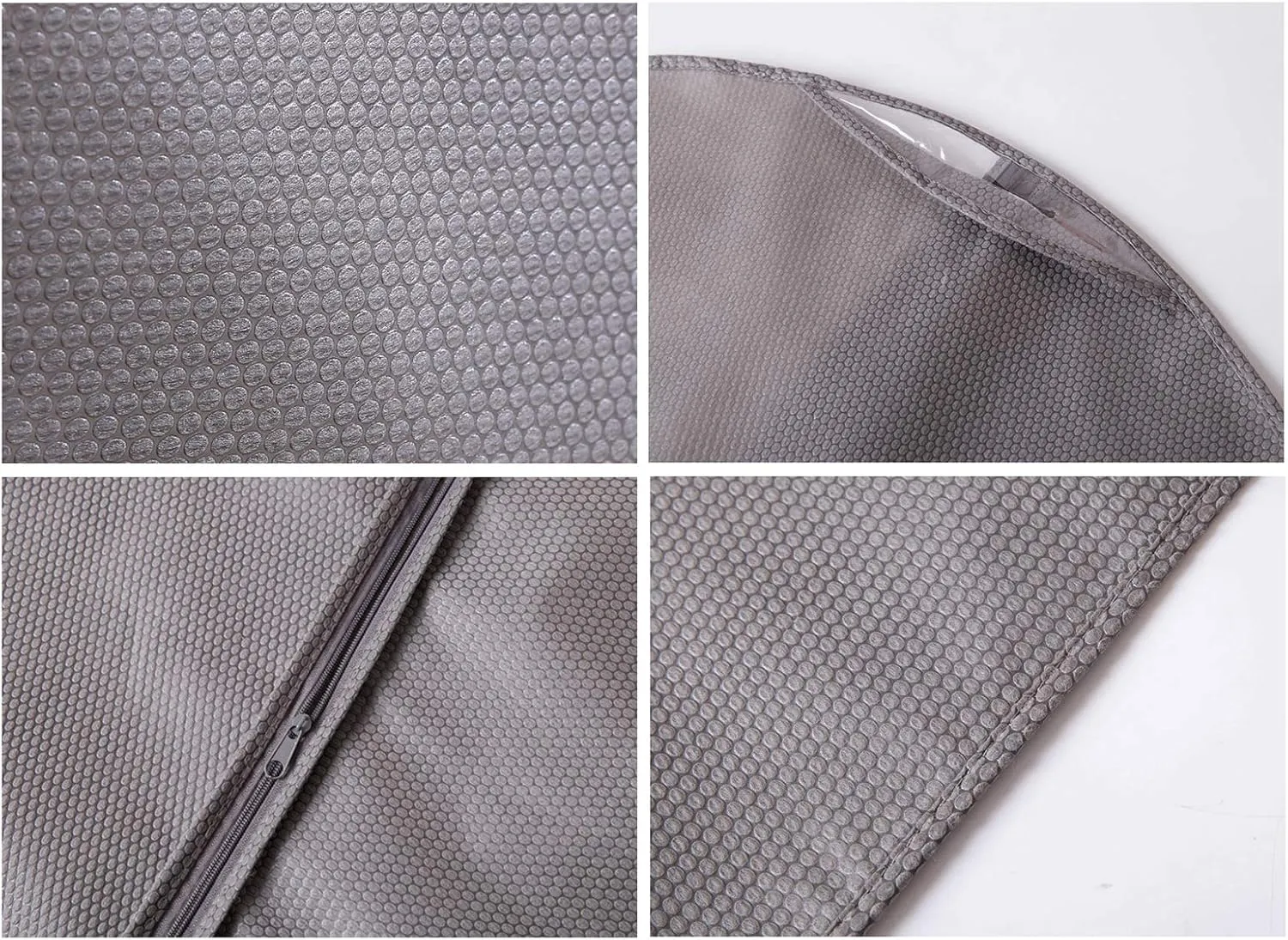 Garment Covers, Dress Bag with Transparent Window, Dust-proof and Moisture-proof, Large Capacity Garment Bags for Shirts, Suits, Trench Coats, Coats, Skirts(Size:60×135cm,Color:2Pcs) (3pcs 6