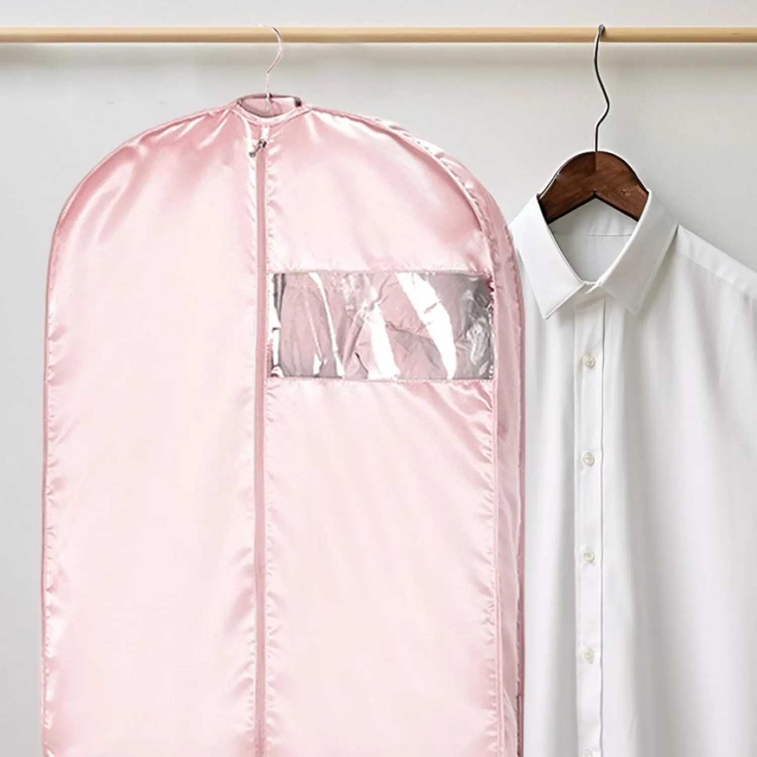 Garment Travel Bag - Dust Cover Clothes Storage Pouch,Dustproof Space Saving Garment Bag Organizer for Moving Flight Packing Laundry Closet