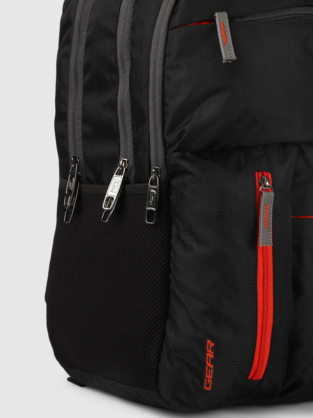 Gear Unisex Black Journey Backpack With Raincover