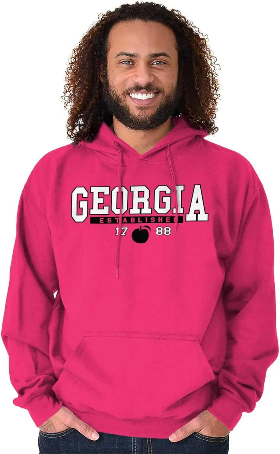 Georgia GA Athletic Peach Souvenir Hoodie Sweatshirt Women Men