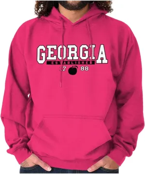 Georgia GA Athletic Peach Souvenir Hoodie Sweatshirt Women Men