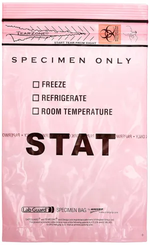 Globe Scientific 4950 STATBag, 6" x 9", Zip, Doc Pouch