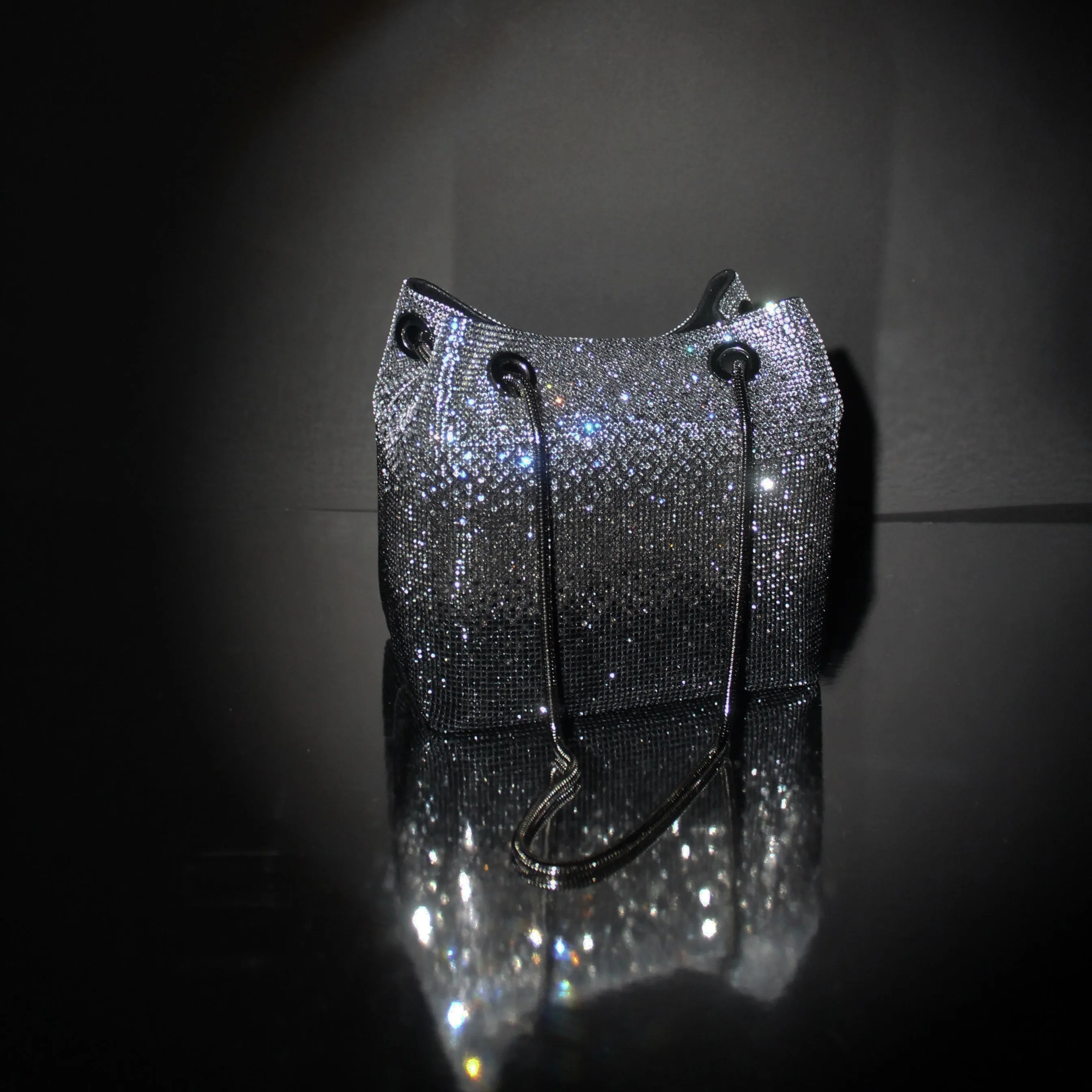 Glory Crystal Potli Black