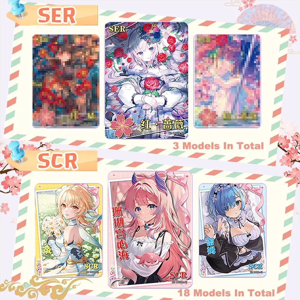 Goddess Story Booster Box Goddess Story Waifu Series TCG Anime Girl Collection Trading Cards (NS1-10)