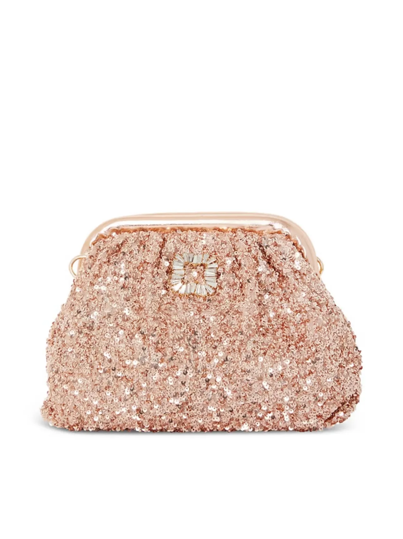 Gold Sequin Clutch Bag