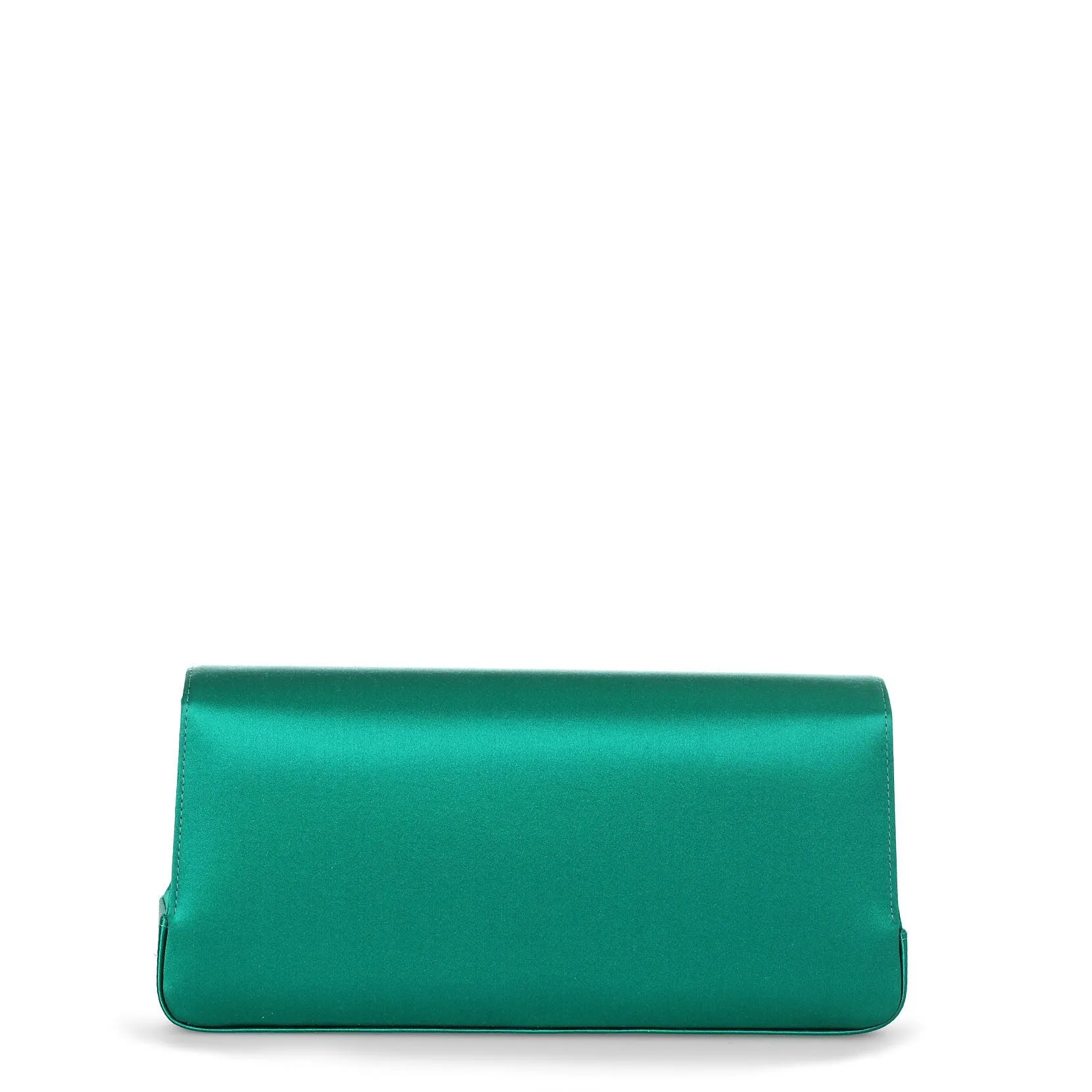 Gothisi emerald green satin clutch