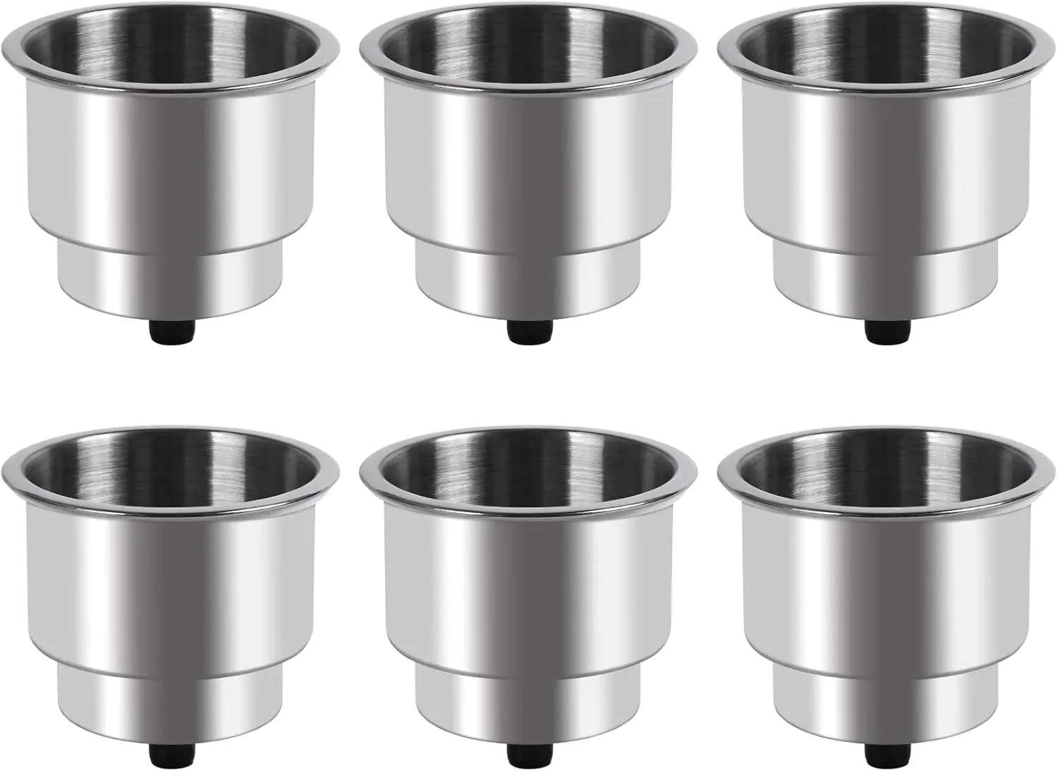 Goture Stainless Steel Cup Drink Holder with Drain Marine Boat Rv Camper Rod