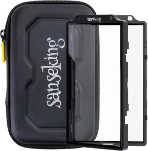 Graded Card Guard Case for BGS Slab Case for Graded Cards Metal Magnetic UV Protection Stackable Graded Card Slab Guard Glass Display Bumper Fit RPA Slabs Mags (Jet Black,130PT)