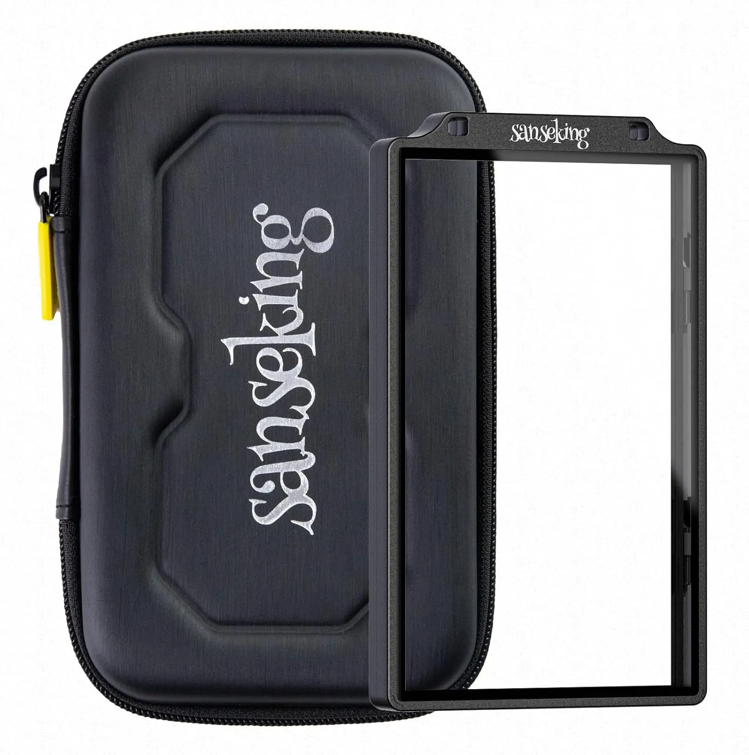 Graded Card Guard Case for BGS Slab Case for Graded Cards Metal Magnetic UV Protection Stackable Graded Card Slab Guard Glass Display Bumper Fit RPA Slabs Mags (Jet Black,130PT)