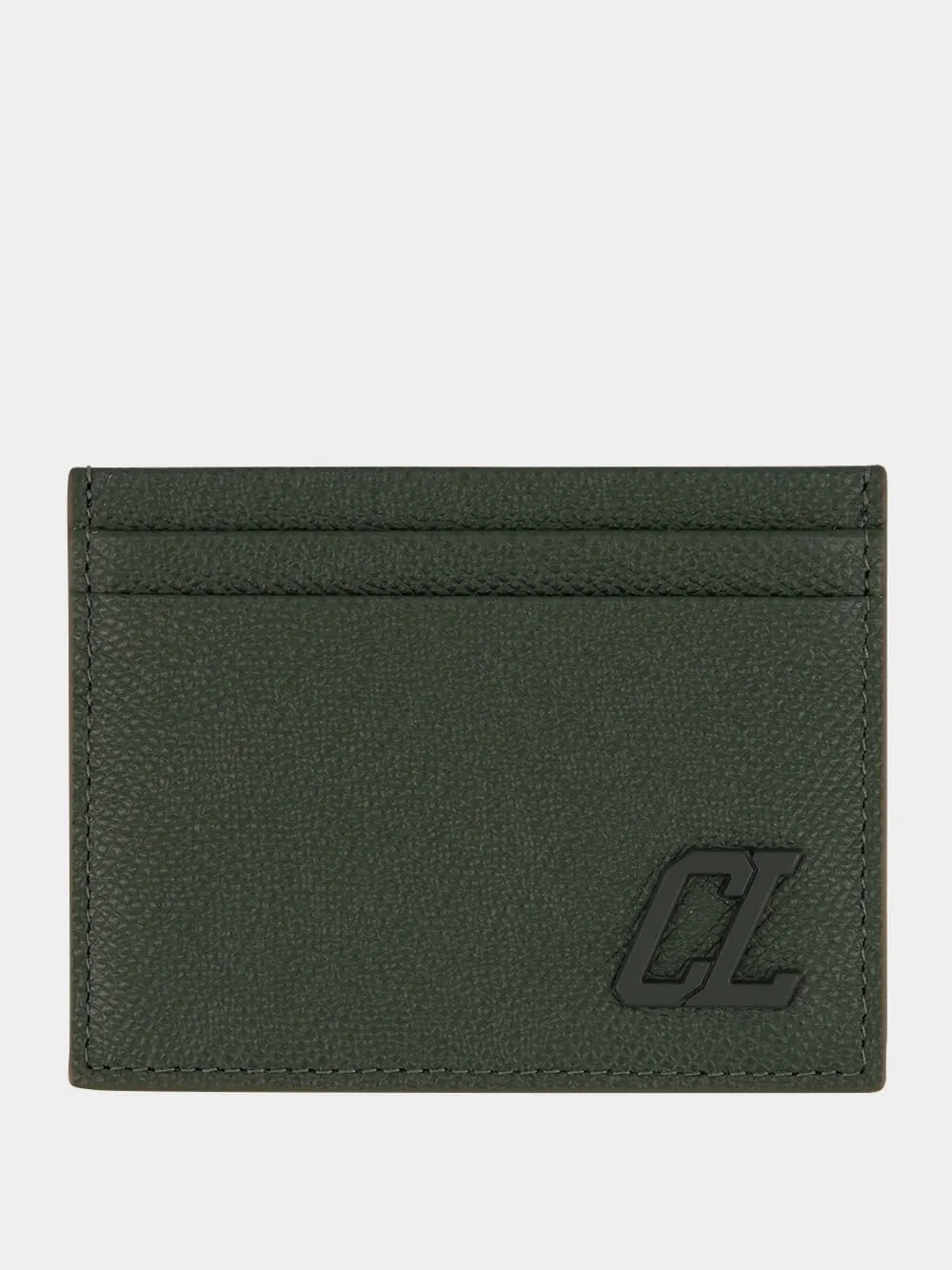 Groovy Calf Leather Green Card Holder