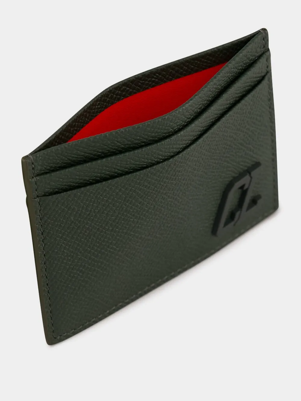 Groovy Calf Leather Green Card Holder