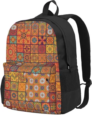 Group Of Moroccan Geometric Print Storage Bag, Shoulder Bag, Leisure Bag, Large Capacity Leisure Travel Shoulder Bag
