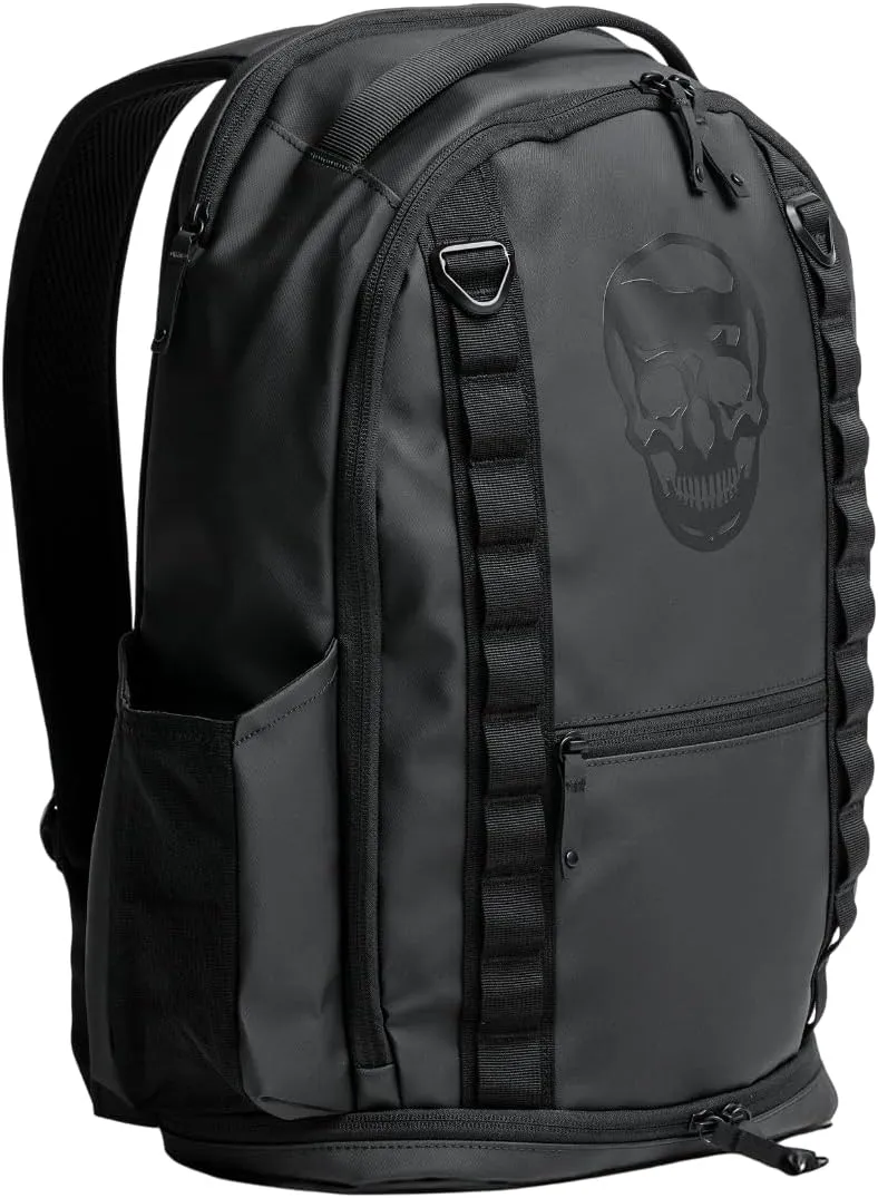 Gymreapers Gravestone 21L Backpack Travel Gym Bag Water-Resistant Lightweight Laptop Sleeve Carry On Luggage for Men & Women (Onyx)