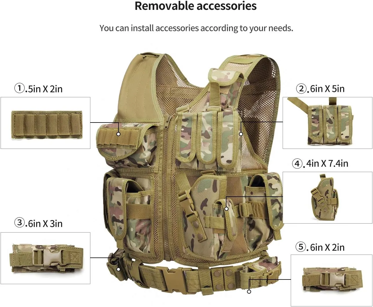 GZ XINXING S - 4XL Law Enforcement Tactical Airsoft Paintball Vest