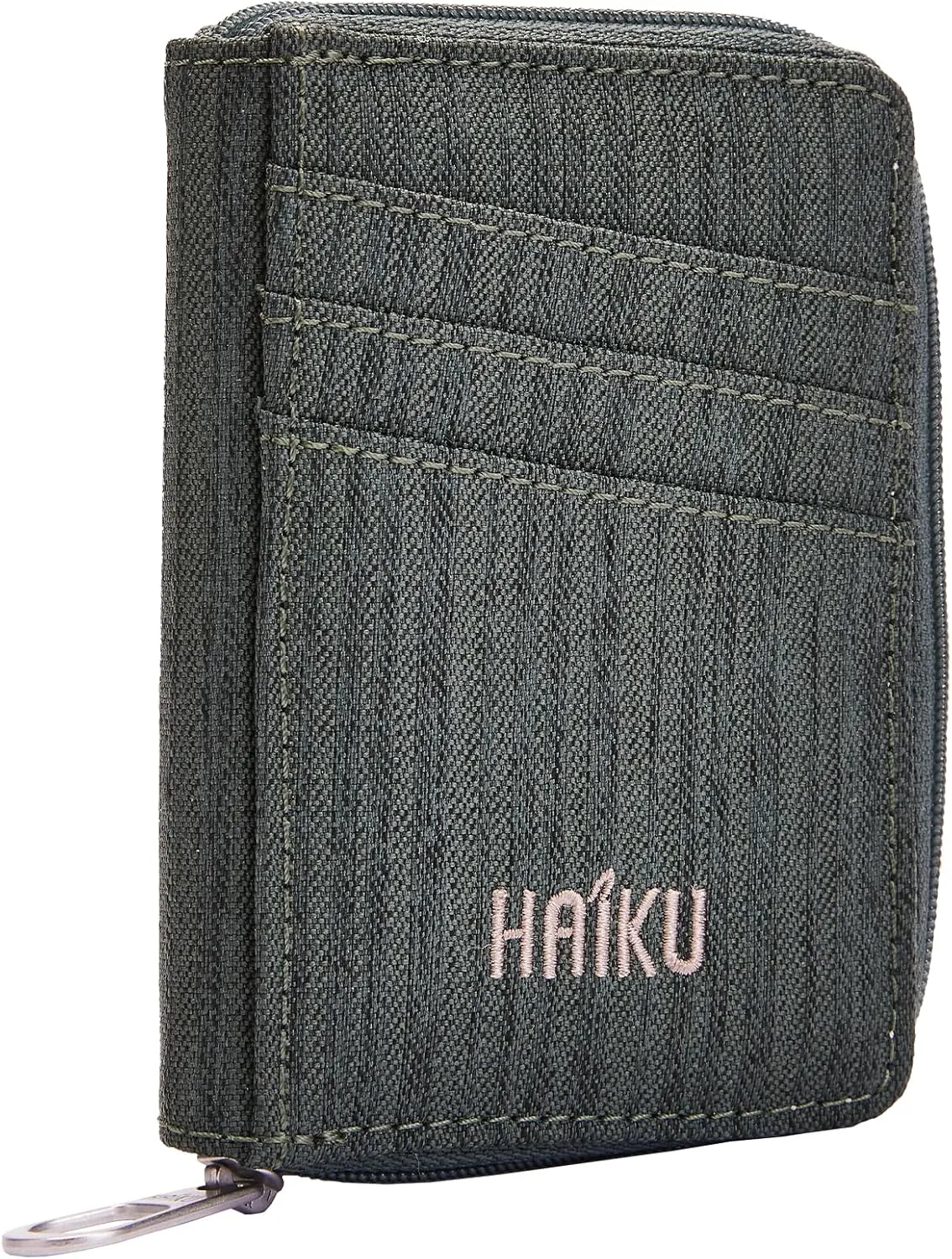 HAIKU Sprout Wallet, Lightweight Small Wristlet Wallet with Zippered Pouch, RFID Pockets, and Removeable Wrist Strap, Deep Forest