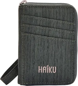 HAIKU Sprout Wallet, Lightweight Small Wristlet Wallet with Zippered Pouch, RFID Pockets, and Removeable Wrist Strap, Deep Forest