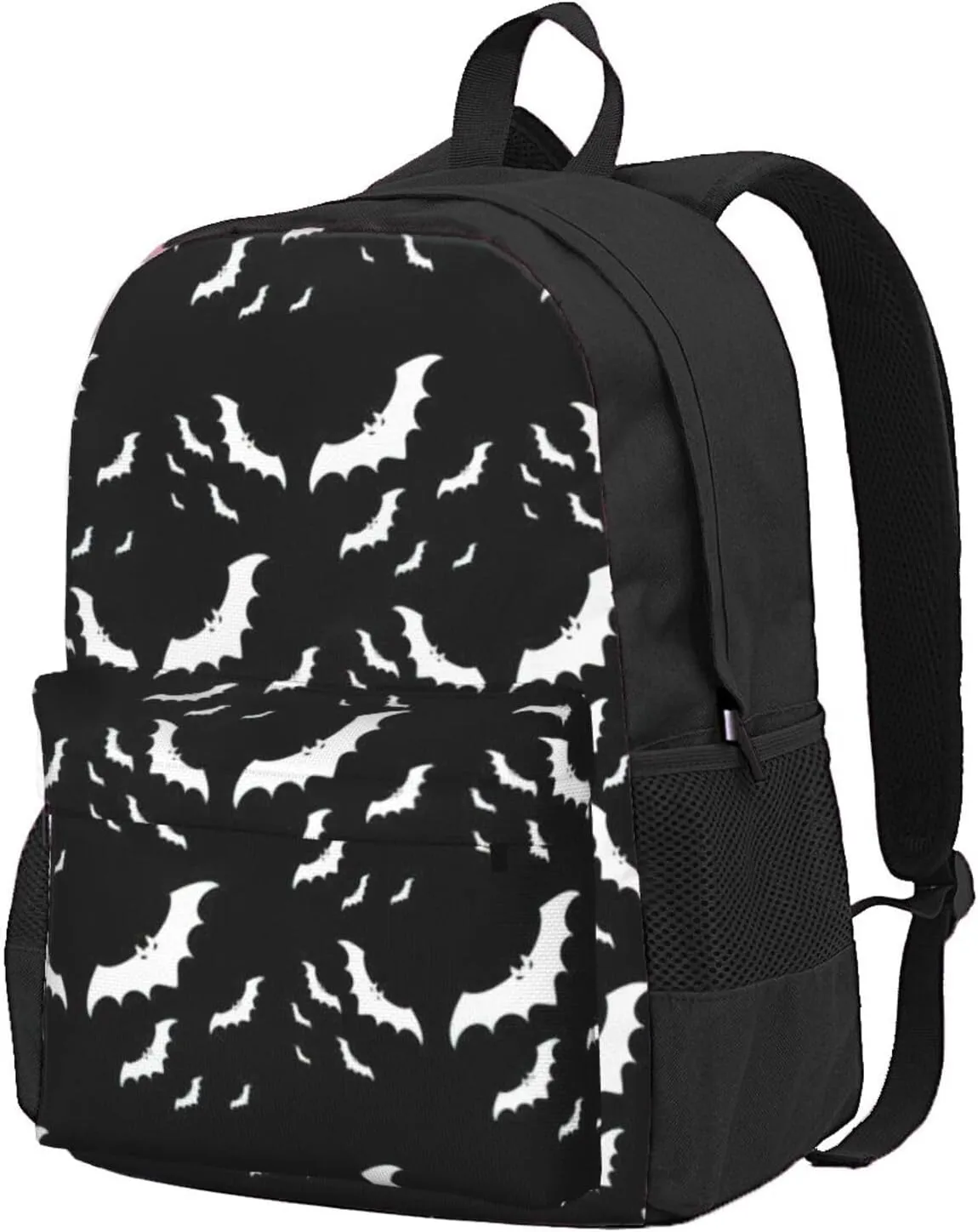 Halloween Flying Bats Print Storage Bag, Shoulder Bag, Leisure Bag, Large Capacity Leisure Travel Shoulder Bag