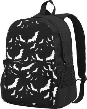Halloween Flying Bats Print Storage Bag, Shoulder Bag, Leisure Bag, Large Capacity Leisure Travel Shoulder Bag