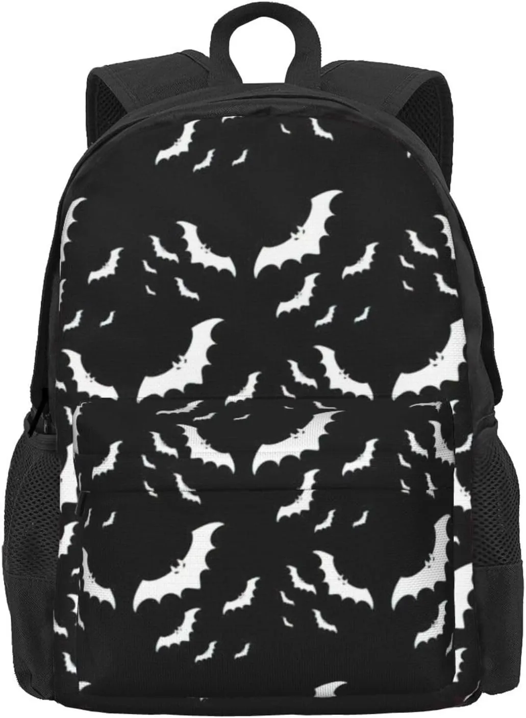 Halloween Flying Bats Print Storage Bag, Shoulder Bag, Leisure Bag, Large Capacity Leisure Travel Shoulder Bag