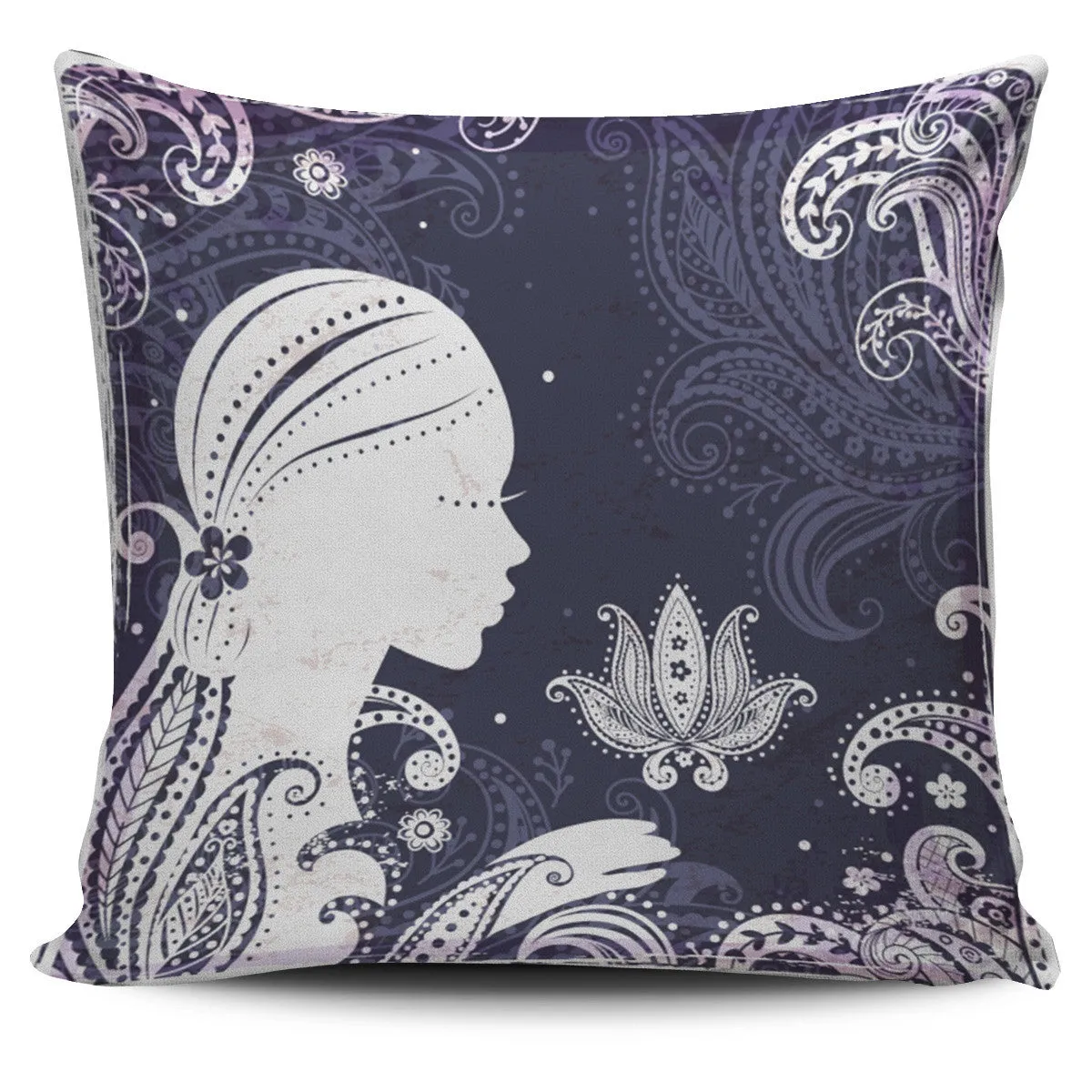 HAMSA HAND BLACK PILLOW COVERS