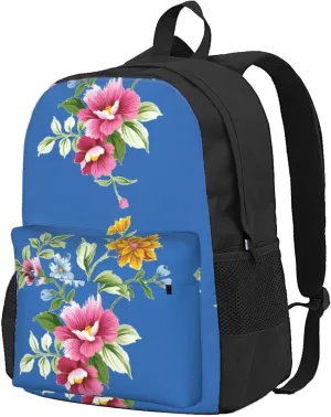 Hand Painted Flower Print Storage Bag, Shoulder Bag, Leisure Bag, Large Capacity Leisure Travel Shoulder Bag