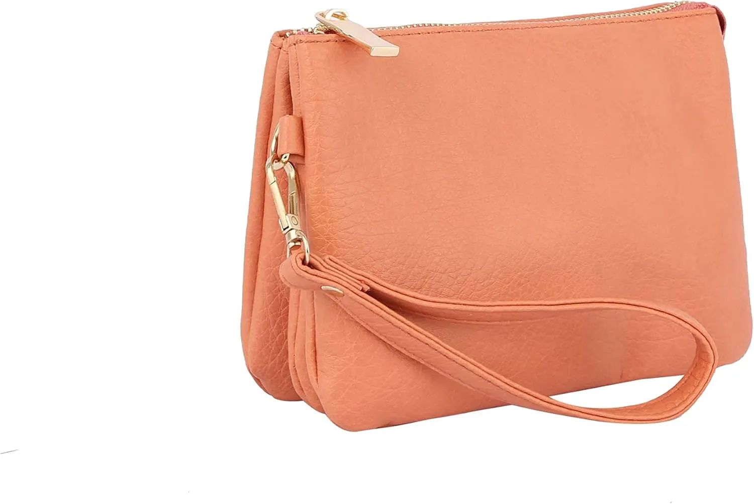 Handbag Republic Fashion Triple Compartment Crossbody Wristlet Bag by Calin Collection