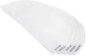 HANGERWORLD Breathable Shoulder Covers Clothes Dust Protectors for Closet Storage (10 Pack, White)