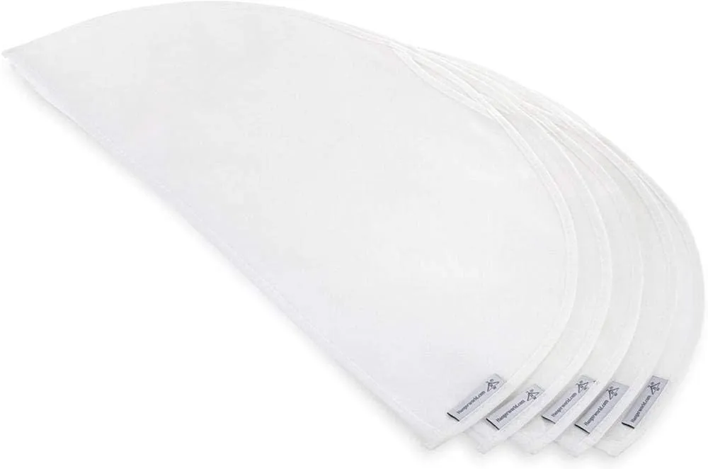 HANGERWORLD Breathable Shoulder Covers Clothes Dust Protectors for Closet Storage (10 Pack, White)