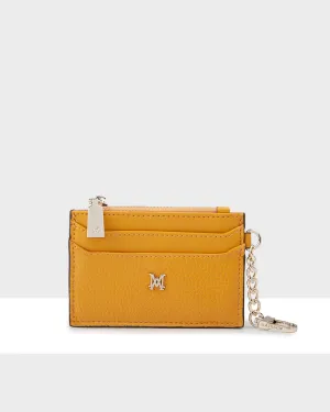 Hannah Zip Card Case with Chain Clip