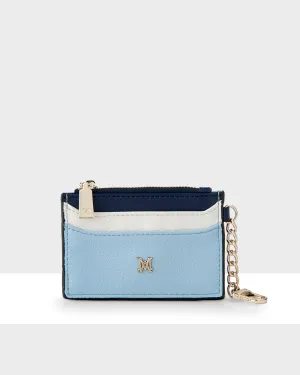 Hannah Zip Card Case with Chain Clip
