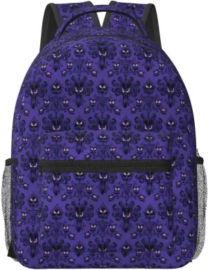 Haunted Mansion Laptop Backpacks With Smooth Zippers,Ergonomic Shoulder Straps,16.5â€ Travel Backpack For Adult