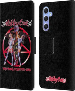 Head Case Designs Officially Licensed Motley Crue Dr. Feelgood Final Tours Leather Book Wallet Case Cover Compatible with Samsung Galaxy A34 5G