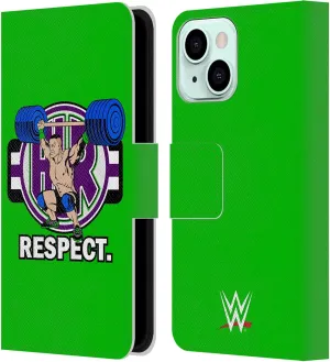 Head Case Designs Officially Licensed WWE John Cenation Respect 2017/18 Superstars 4 Leather Book Wallet Case Cover Compatible with Apple iPhone 13 Mini