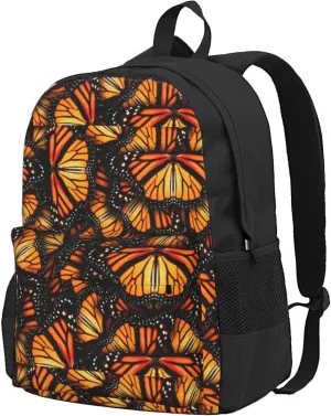 Heaps Of Orange Monarch Butterflies Print Storage Bag, Shoulder Bag, Leisure Bag, Large Capacity Leisure Travel Shoulder Bag