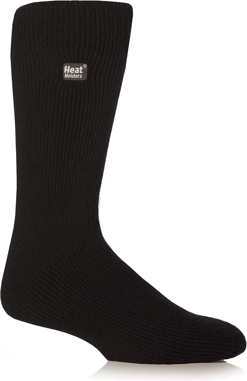 HEAT HOLDERS Men's Block Twist Socks Charcoal/Cream/Men's 7-12