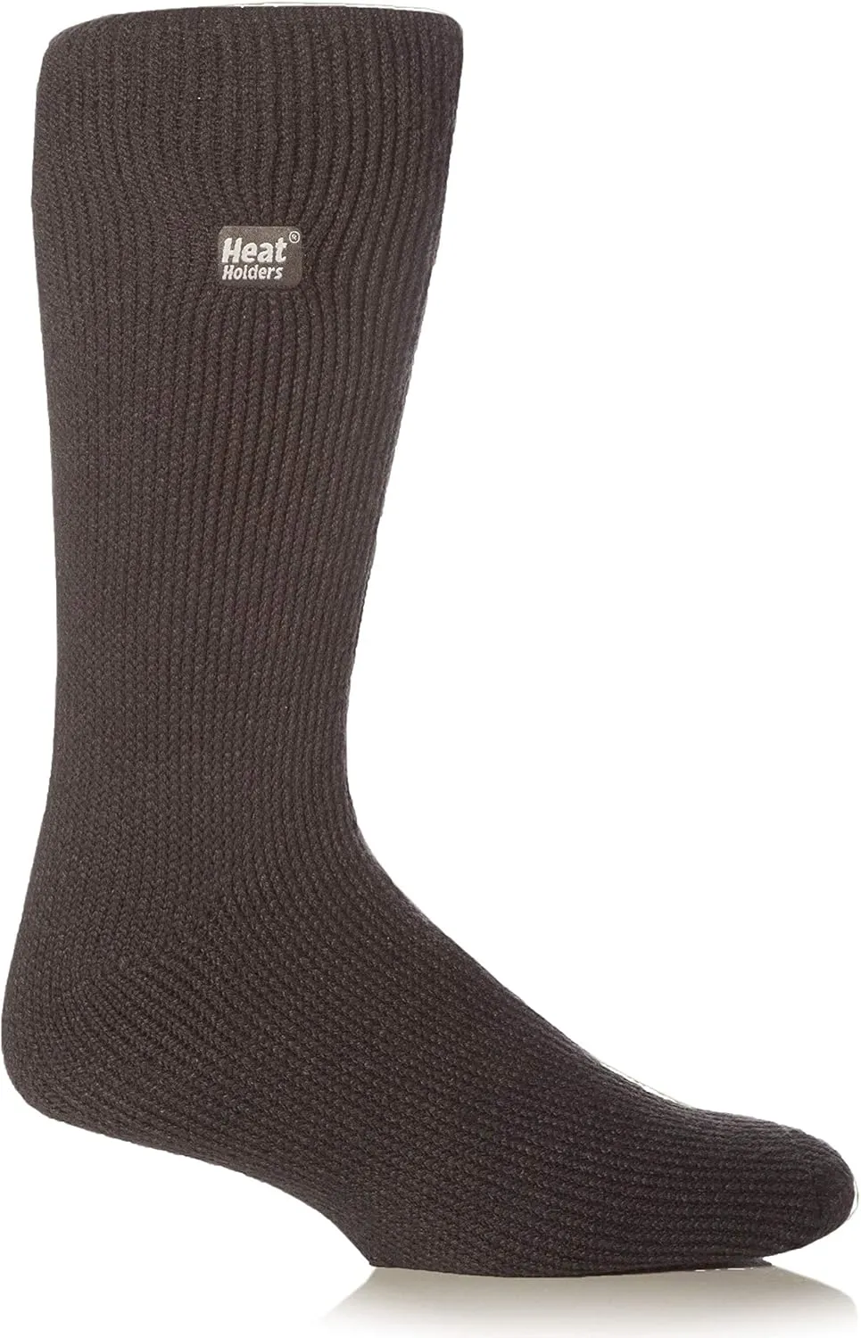 HEAT HOLDERS Men's Block Twist Socks Charcoal/Cream/Men's 7-12