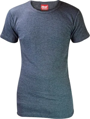 HEAT HOLDERS Mens Short Sleeve Winter Thick Thermal Lining Base Layer Shirt