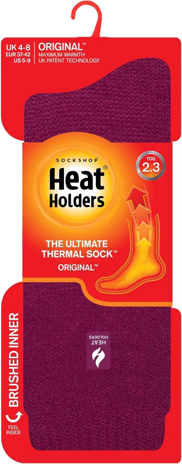 HEAT HOLDERS Thermal Socks, Women's Original, US Shoe
