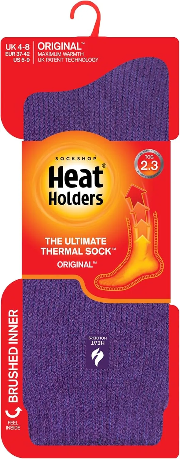 HEAT HOLDERS Thermal Socks, Women's Original, US Shoe