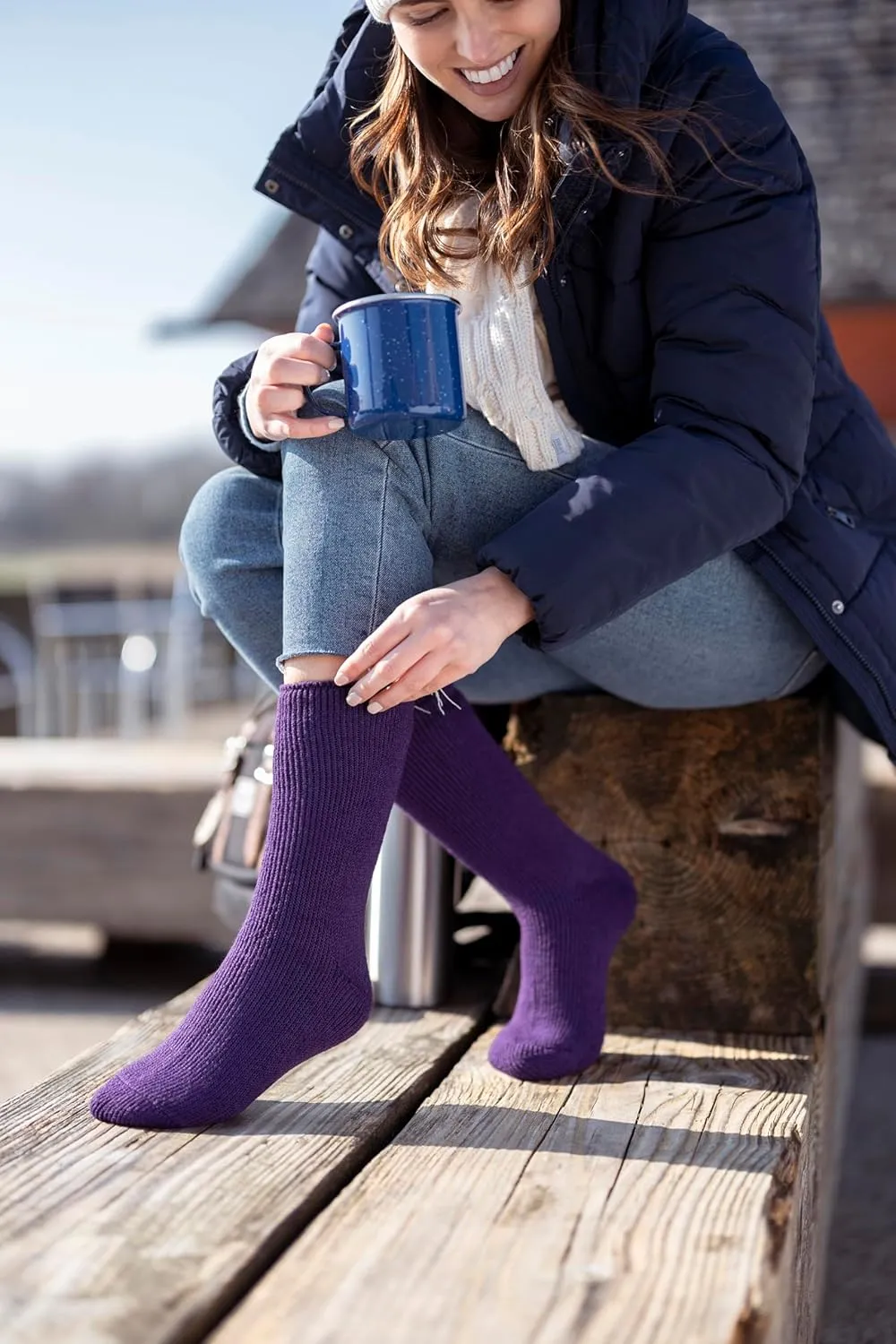 HEAT HOLDERS Thermal Socks, Women's Original, US Shoe