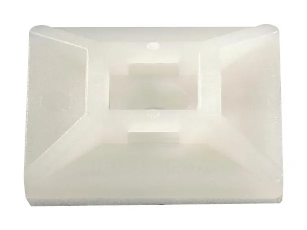 Hellermanntyton 151-28459 151-28459 Cable Tie Mount Square Adhesive Screw 4.2 mm Natural Nylon 6.6 (Polyamide 6.6) 29 New