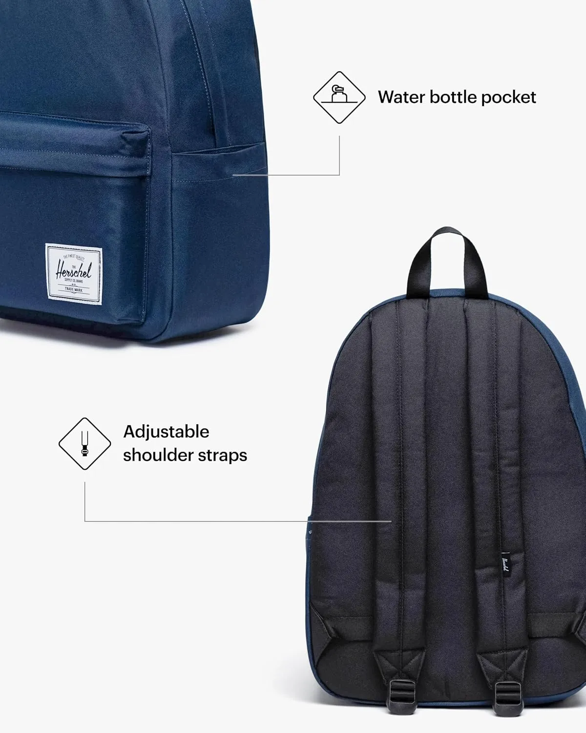 Herschel Supply Co. Herschel Classic XL Backpack, Navy, One Size