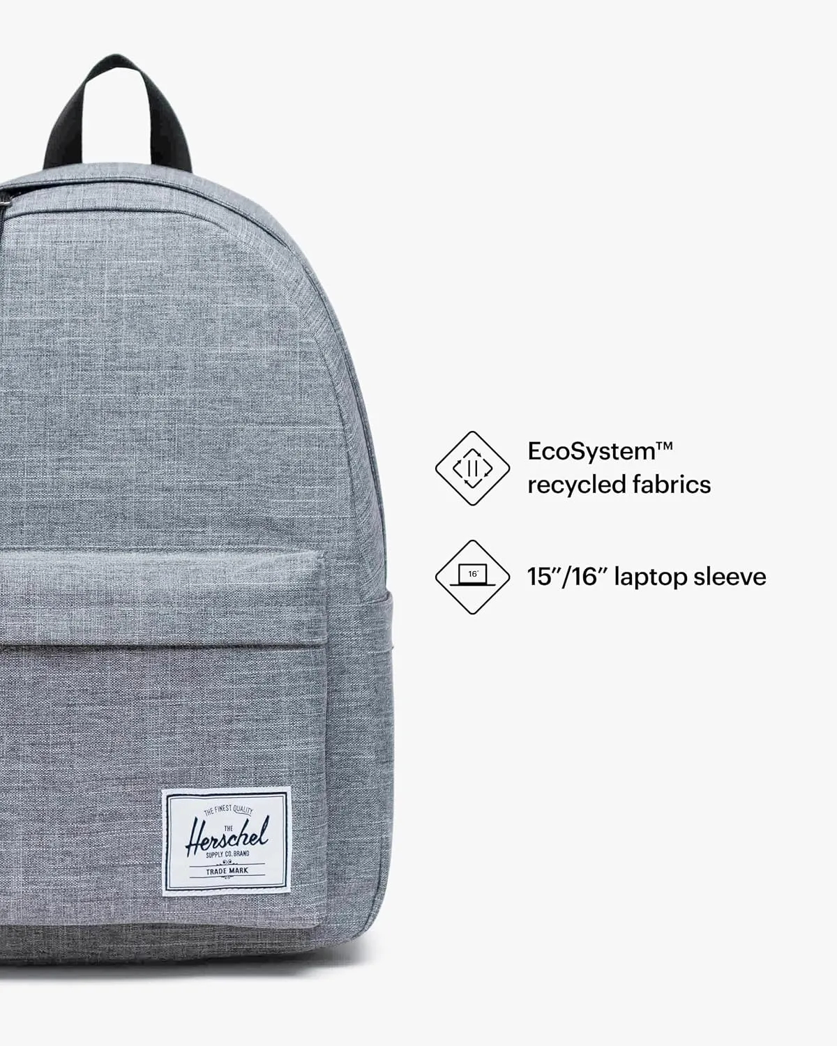 Herschel Supply Co. Herschel Classic XL Backpack, Raven Crosshatch, One Size