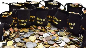 HOBBY OF KINGS 50 Different Coins from Many Countries Around The World Including A Coin Bag Small Purse!
