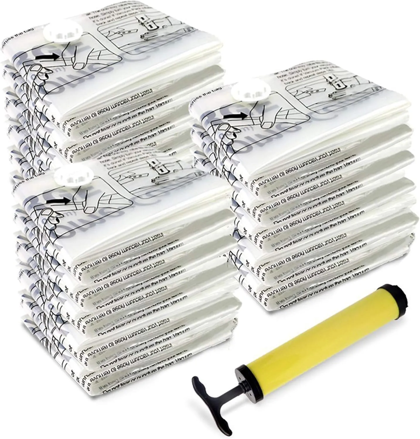 Home Complete Space Saver Vacuum Bags, 15 pack with Pump