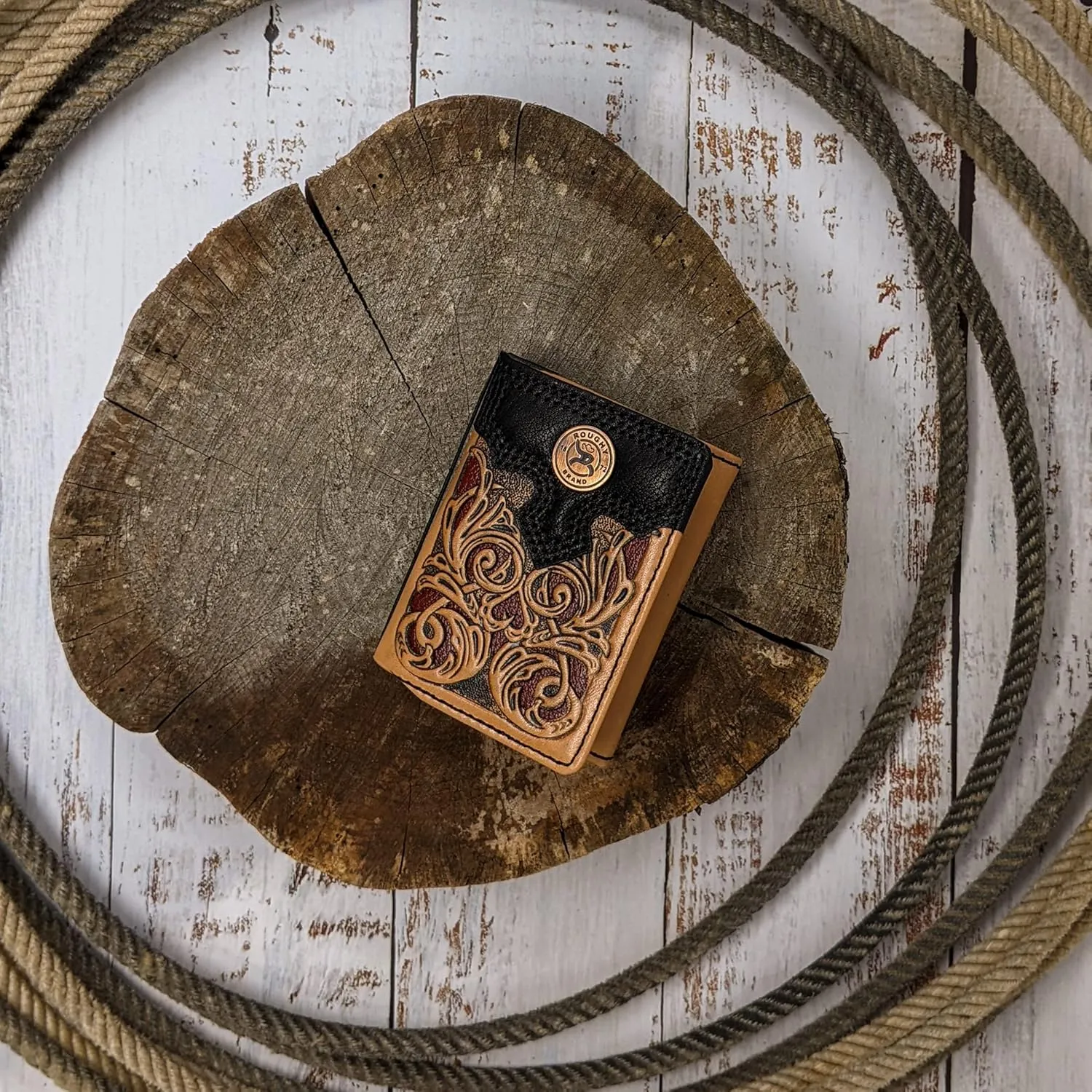 HOOEY Leather Tri-Fold Men's Wallet