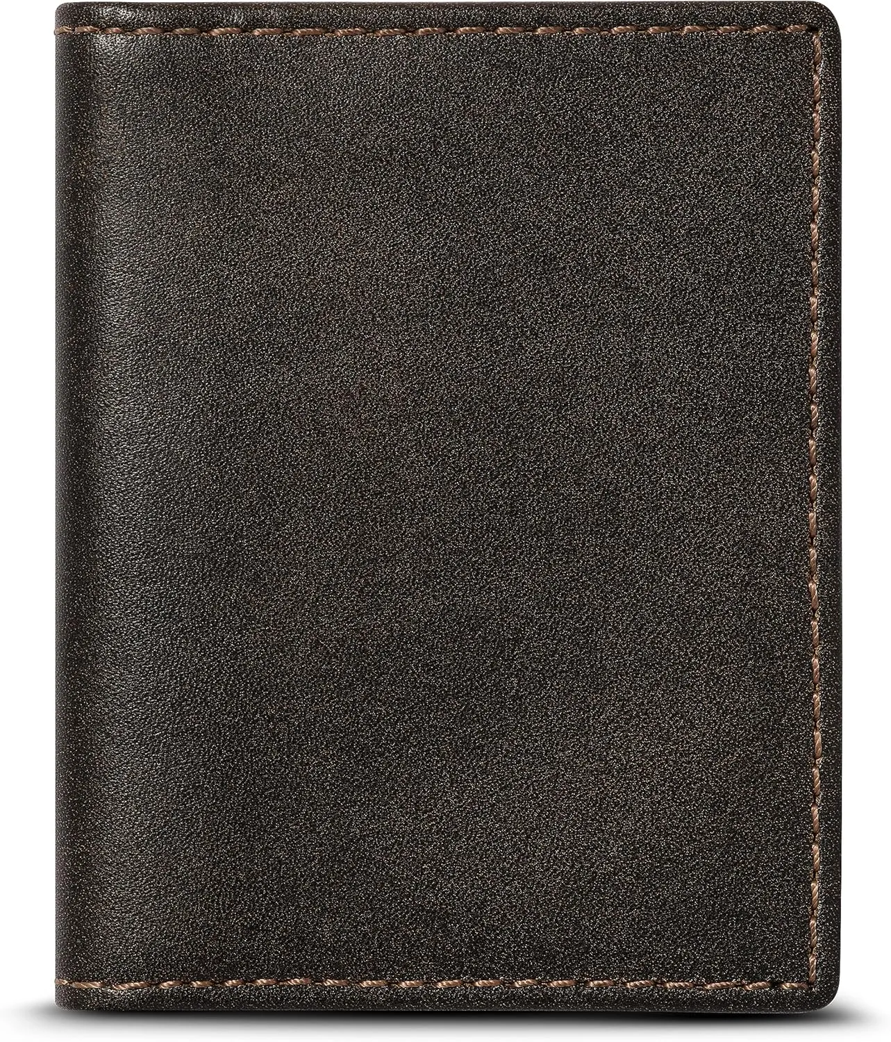 House of Jack Co. Slim Card Wallet for Men, Minimalist Front Pocket, Small Bifold Card Holder, Full Grain Cowhide Leather Walelt, Black