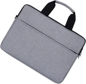 Housoutil Professional Oxford Cloth 15inch Laptop Handbag Tablet Pc Bag Shoulder Straps Water-resistant Grey