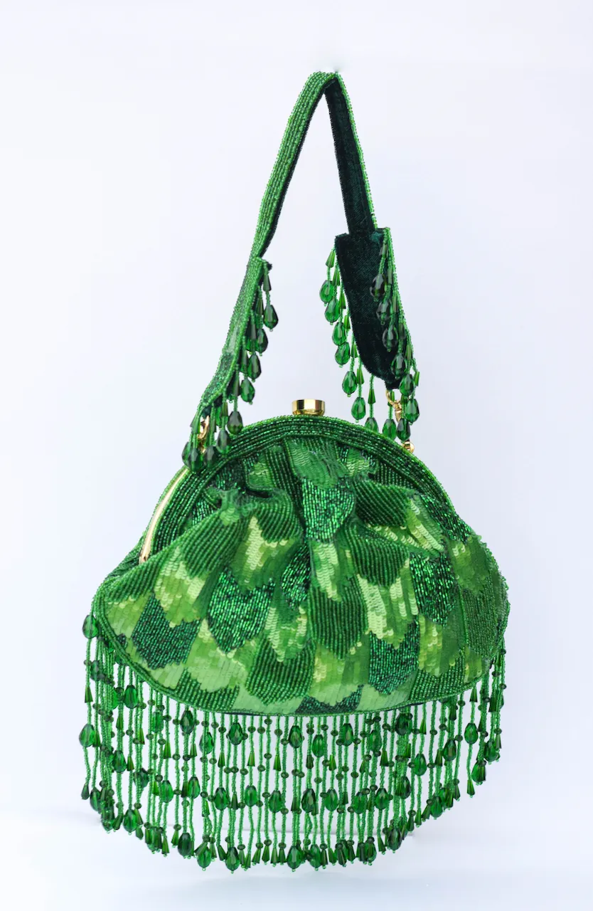 Hrutvy Clutch – Emerald Green