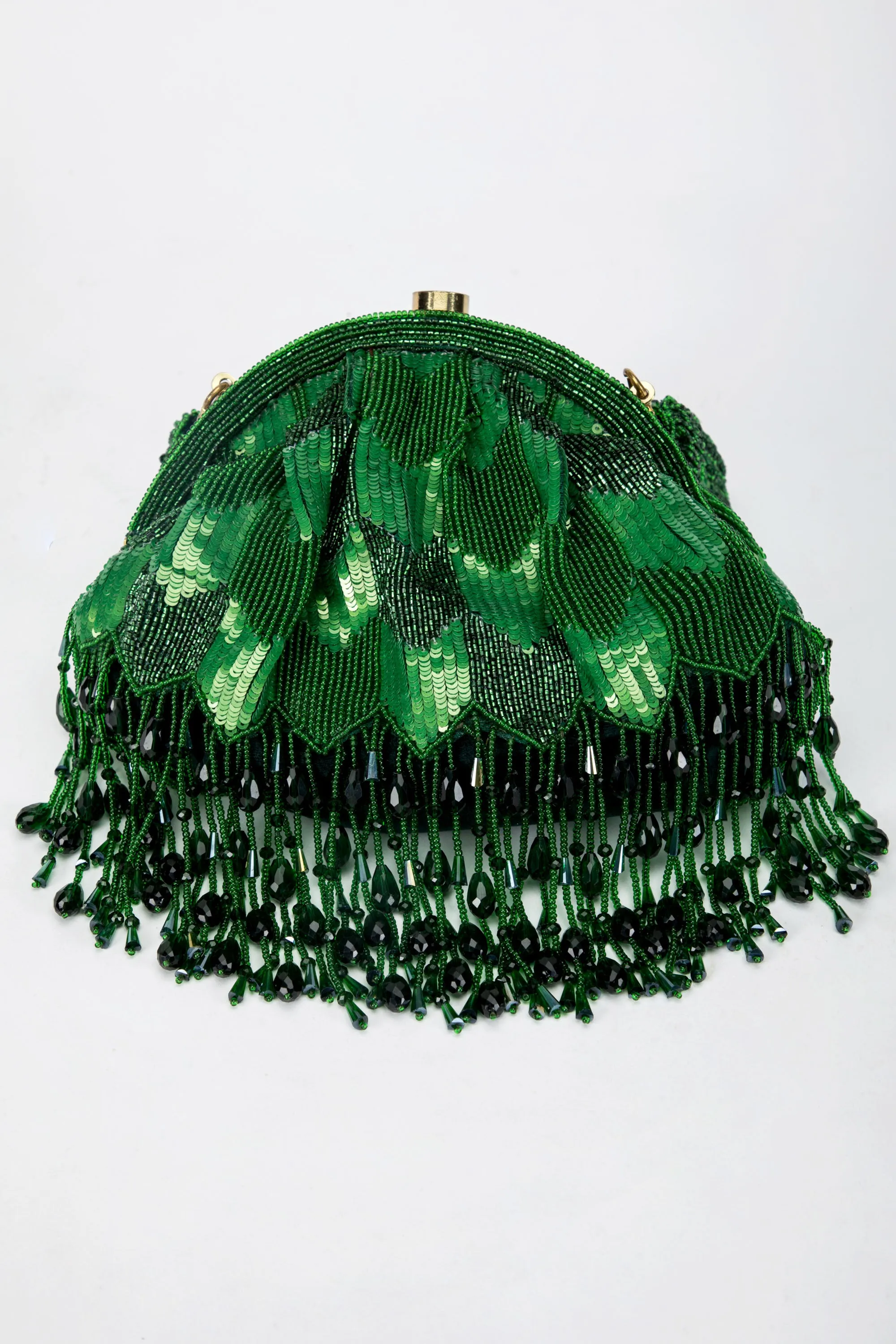 Hrutvy Clutch – Emerald Green